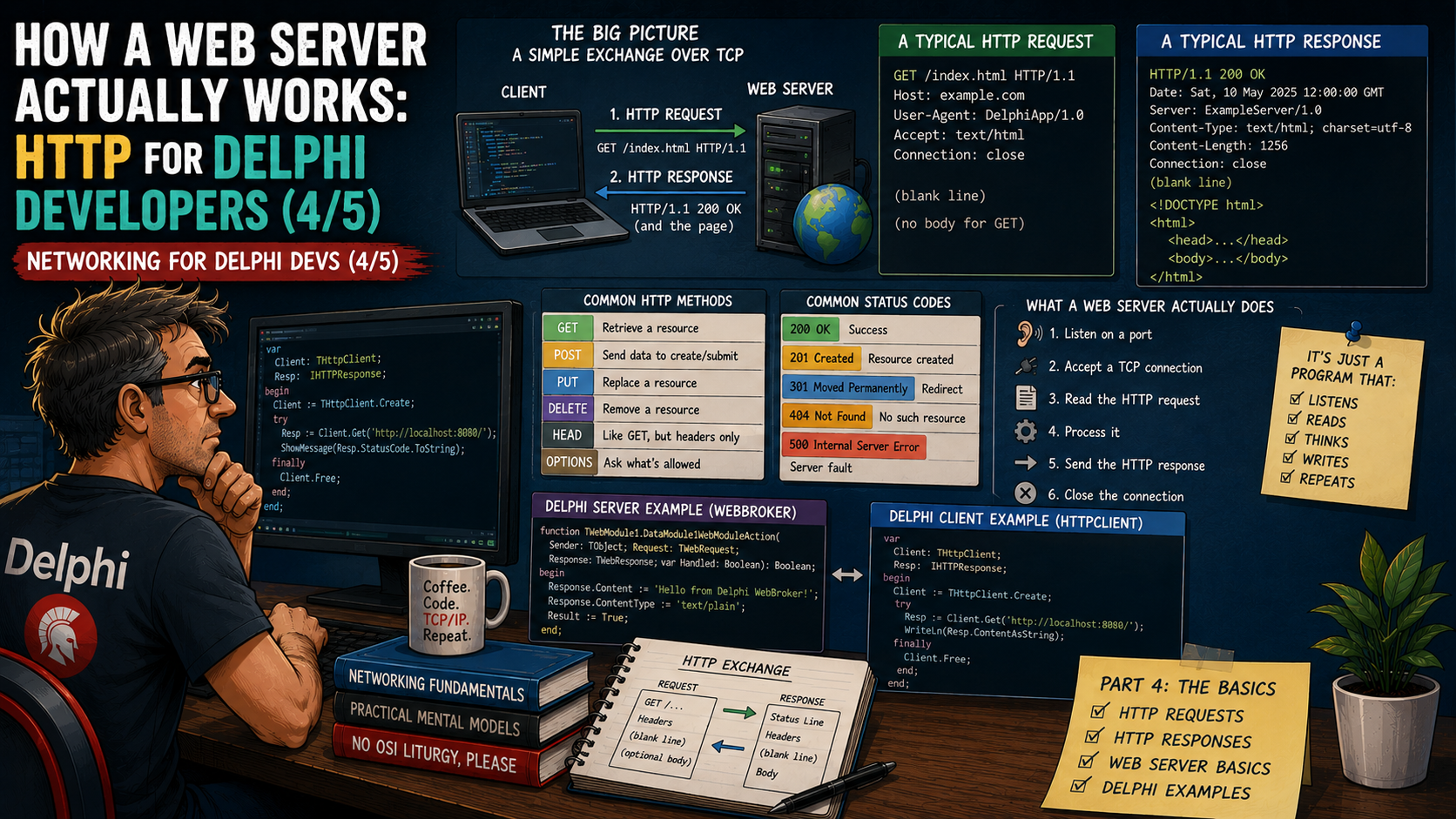 How a Web Server Actually Works: HTTP for Delphi Developers (4/5)