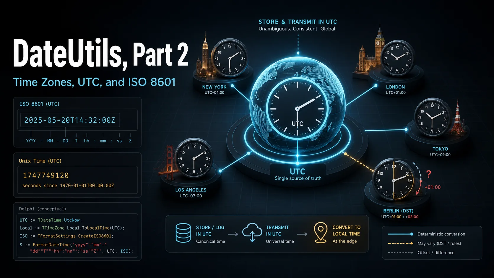 DateUtils, Part 2: Time Zones, UTC, and ISO 8601
