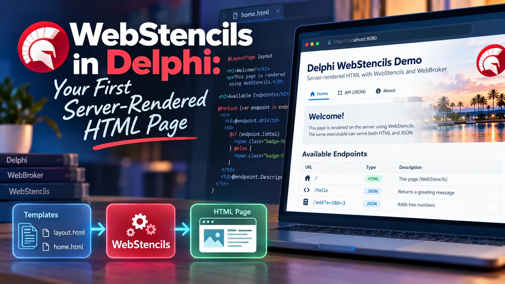 WebStencils in Delphi: Your First Server-Rendered HTML Page
